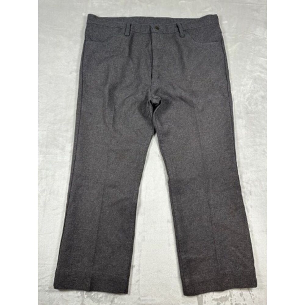 Wrangler Pants Mens Gray Polyester Wrancher Western 82HG Size‎ 40x29